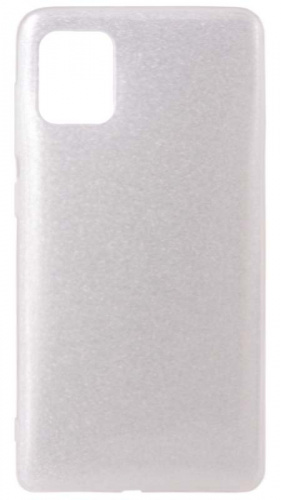 Силиконовый чехол Glamour для Samsung Galaxy A31/A315 серебро