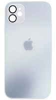 Силиконовый чехол для Apple iPhone 11 стекло градиентное белый