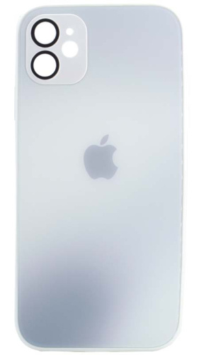 Силиконовый чехол для Apple iPhone 11 стекло градиентное белый