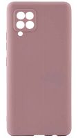 Силиконовый чехол для Samsung Galaxy A42/A425 матовый бледно-розовый