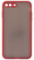Силиконовый чехол для Apple iPhone 7 Plus/8 Plus хром красный