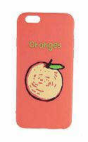 Силиконовый чехол для Apple iPhone 6/6S фрукты апельсин