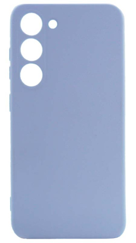 Силиконовый чехол для Samsung Galaxy S23 Soft бледно-голубой