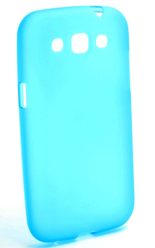 Силикон Samsung i8552 матовый голубой
